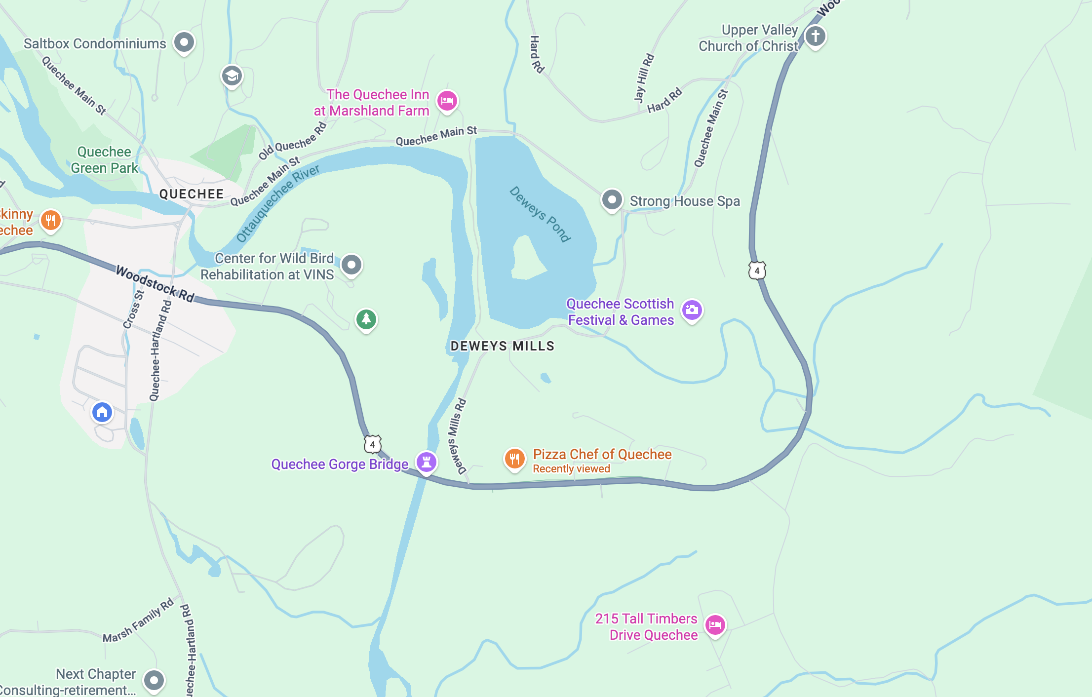 Quechee Pizza Chef on Google Maps